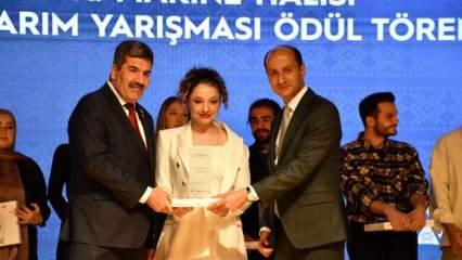 Genç yetenek Zeynep Hilal Karademir'den Halı Tasarımı Yarışması’nda önemli başarı