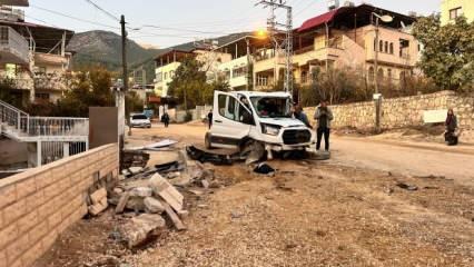 Kamyonun freni patladı! Ortalık savaş alanına döndü