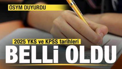 ÖSYM duyurdu! 2025 YKS ve KPSS sınavı tarihleri belli oldu