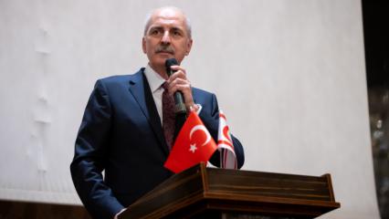 TBMM Başkanı Kurtulmuş, KKTC'nin kuruluş yıldönümü programında konuştu