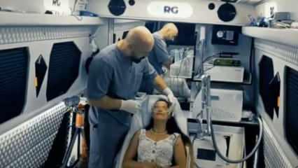 VIP aracı g&uuml;zellik merkezine d&ouml;n&uuml;şt&uuml;rd&uuml;! Fotoğraf paylaşan sahte doktor paketlendi