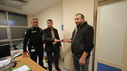 ATM'de unutulan 5 bin lira sahibine teslim edildi
