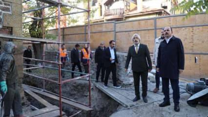 Başkan Altay iki &ouml;nemli sel&ccedil;uklu eserindeki restorasyon &ccedil;alışmalarını inceledi