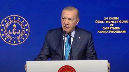 Başkan Erdoğan'dan 20 bin öğretmen ataması müjdesi!