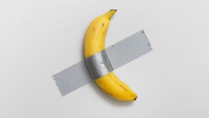 Duvara bantlanmış muz rekor fiyata dolara satıldı