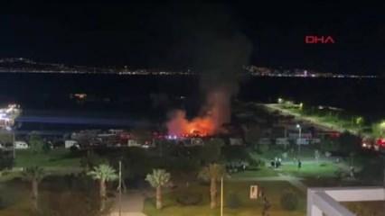 İzmir'de feci olay: Teknede yaşayan kişi, çıkan yangında öldü!