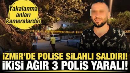 İzmir’de polise silahlı saldırı: 2’si ağır 3 polis yaralı