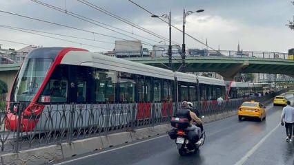 Kabataş-Bağcılar tramvay hattında arıza