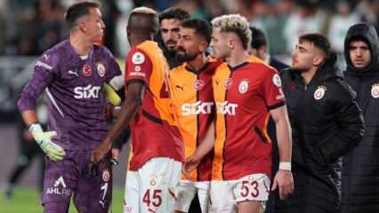 Maç bitti! Muslera, saha içinde takım arkadaşının üzerine yürüdü