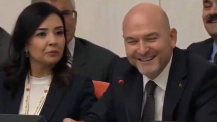 Meclis'te gülümseten anlar! Süleyman Soylu kahkahaya boğuldu... 
