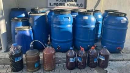Mersin'de 3 ton sahte içki ele geçirildi