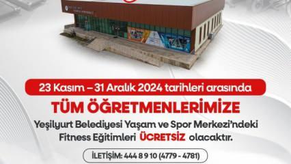 Yeşilyurt Belediyesinden öğretmenleri sevindiren haber 