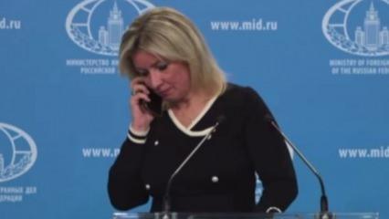 Zaharova’ya basın toplantısı sırasında telefonla “balistik füze” uyarısı