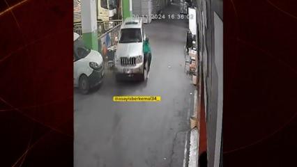 Aracı park etmek isteyen şahıs ortalığı birbirine kattı!