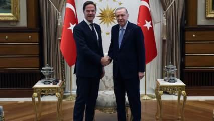 Cumhurbaşkanı Erdoğan, Mark Rutte’yi kabul etti