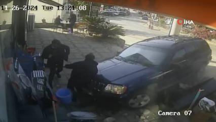 Park etmek isteyen s&uuml;r&uuml;c&uuml; d&uuml;kkana daldı! 