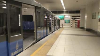 Taksim-Kabataş füniküler hattında seferler yapılamıyor