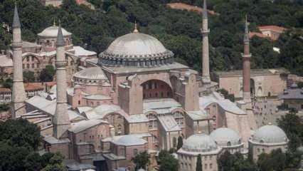 Büyük uygulama! Ayasofya'nın kubbesi açılıyor