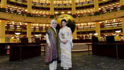 Emine Erdoğan, Japonya Veliaht Prensesi Akishino ile bir araya geldi