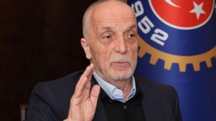 TÜRK-İŞ Genel Başkanı Atalay: Enflasyon olduğu sürece asgari ücretin önemi yok
