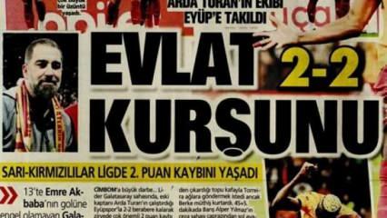 Günün manşeti: Galatasaray'a evlat kurşunu!