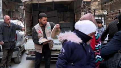 İHH, Suriye'nin Halep kentinde 36 bin ekmek dağıttı