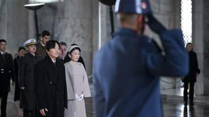 Japonya Veliaht Prens ve Prensesi Akishino, Anıtkabir'i ziyaret etti