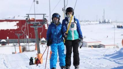Kış sporlarının yıldızı sezonu erken açtı