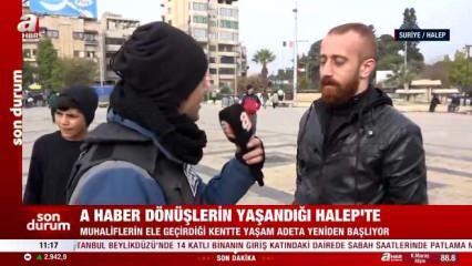Memleketlerine dönen Suriyeliler Cumhurbaşkanı Erdoğan'a teşekkür ettiler