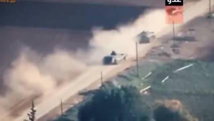 Muhaliflerin Hama'ya giriş anı böyle görüntülendi! 
