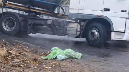 Pendik'te kimyasal madde taşıyan tanker kaza yaptı: KBRN ekibi sevk edildi!