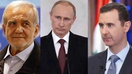 Putin ve Pezeşkiyan'dan Esad'a koşulsuz destek kararı