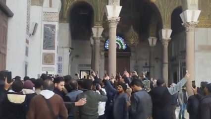 Şam Emevi Camii'nde tarihi anlar!