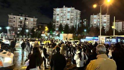 Ankara'da metro istasyonunda yangın