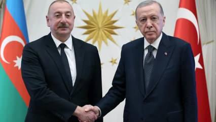 Cumhurbaşkanı Erdoğan, Aliyev ile görüştü!