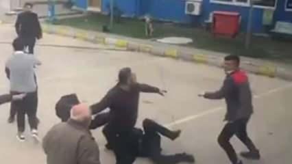 Fazla bagaj kavgası! Birbirlerine tekme tokat saldırdılar