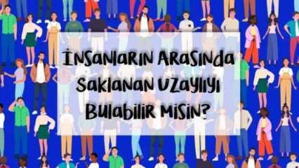Gözlerinizi dört açın: İnsanlar arasında saklanan uzaylıyı 9 saniyede bulabilir misin?