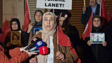 Kaçırılan evlatları için mücadele eden aileler, HDP İl Başkanlığı gece nöbetine başladı