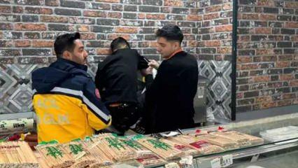 Market çalışanı, elini kıyma makinesine kaptırdı
