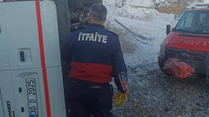 Öğretmenleri taşıyan minibüs devrildi: Çok sayıda yaralı var!