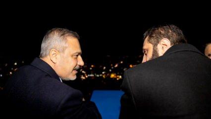 Bakan Fidan ve Ahmet eş-Şera Kasyun Dağı'nda! Şam'a karşı çay içtiler