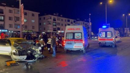 Düzce'de aynı kavşakta yine kaza: 3 yaralı
