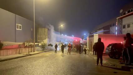 Hatay'da fabrika yangını