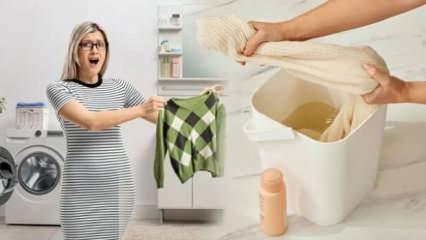 Her evde olan bu malzeme ile 30 dakikada makinede çeken kıyafetleri eski haline döndürün!