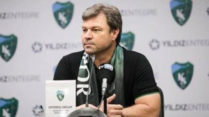  Kocaelispor'dan Ertuğrul Sağlam'a teşekkür
