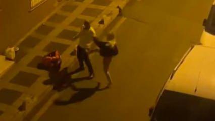 Mahalleyi ayağa kaldıran kavga! Erkek arkadaşını tekme tokat dövdü