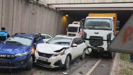 Malatya'da zincirleme kaza! Araçlar birbirine daldı