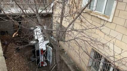 Nevşehir’de otomobil bahçeye uçtu: 3 kişi yaralandı