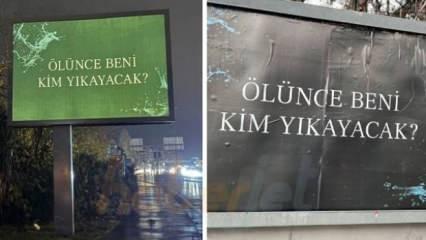 Ölünce beni kim yıkayacak yazısı nedir? Neyin reklamı, yeni dizi mi başlıyor?