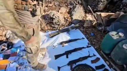 Pen&ccedil;e-Kilit Operasyonu b&ouml;lgesinde silah ve m&uuml;himmat ele ge&ccedil;irildi